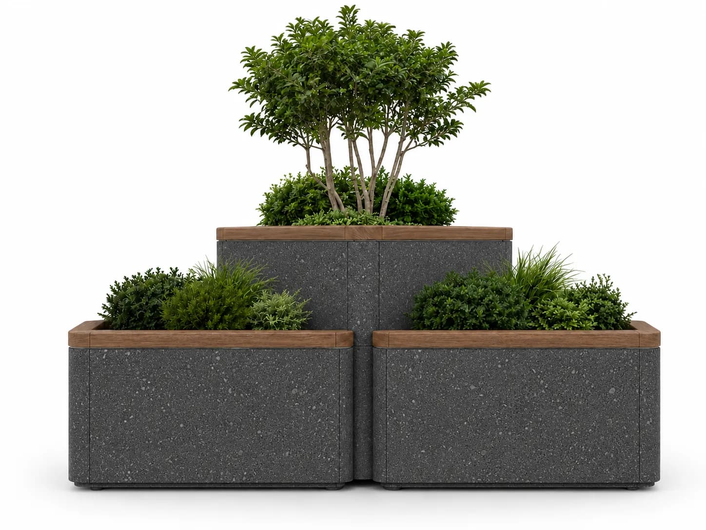 Caven Trio Planter — front view