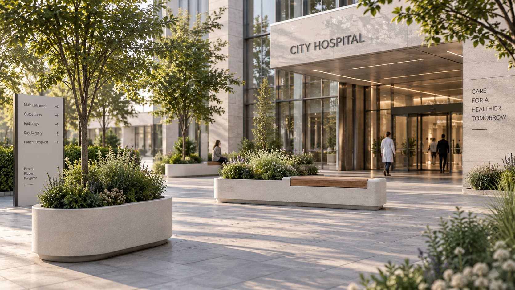 Beaton urban furniture in healthcare