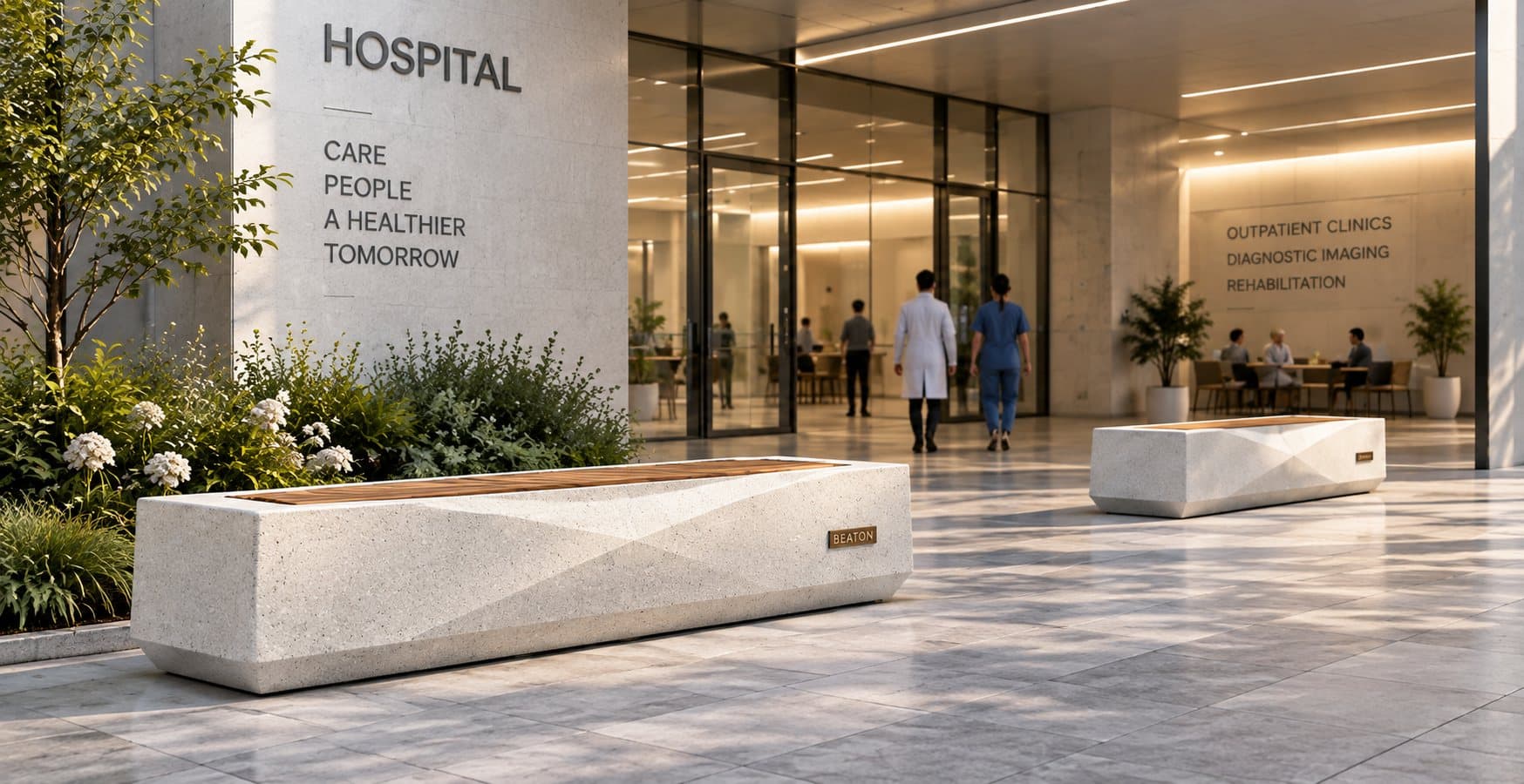 Beaton urban furniture in healthcare
