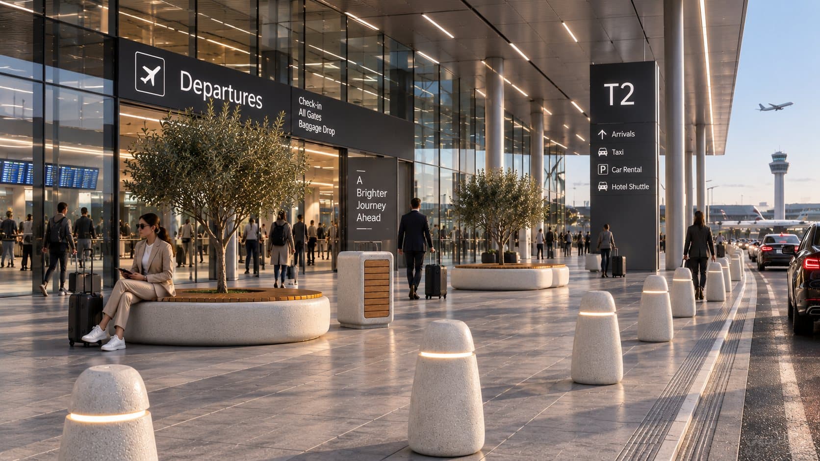 Beaton urban furniture in airports & transport