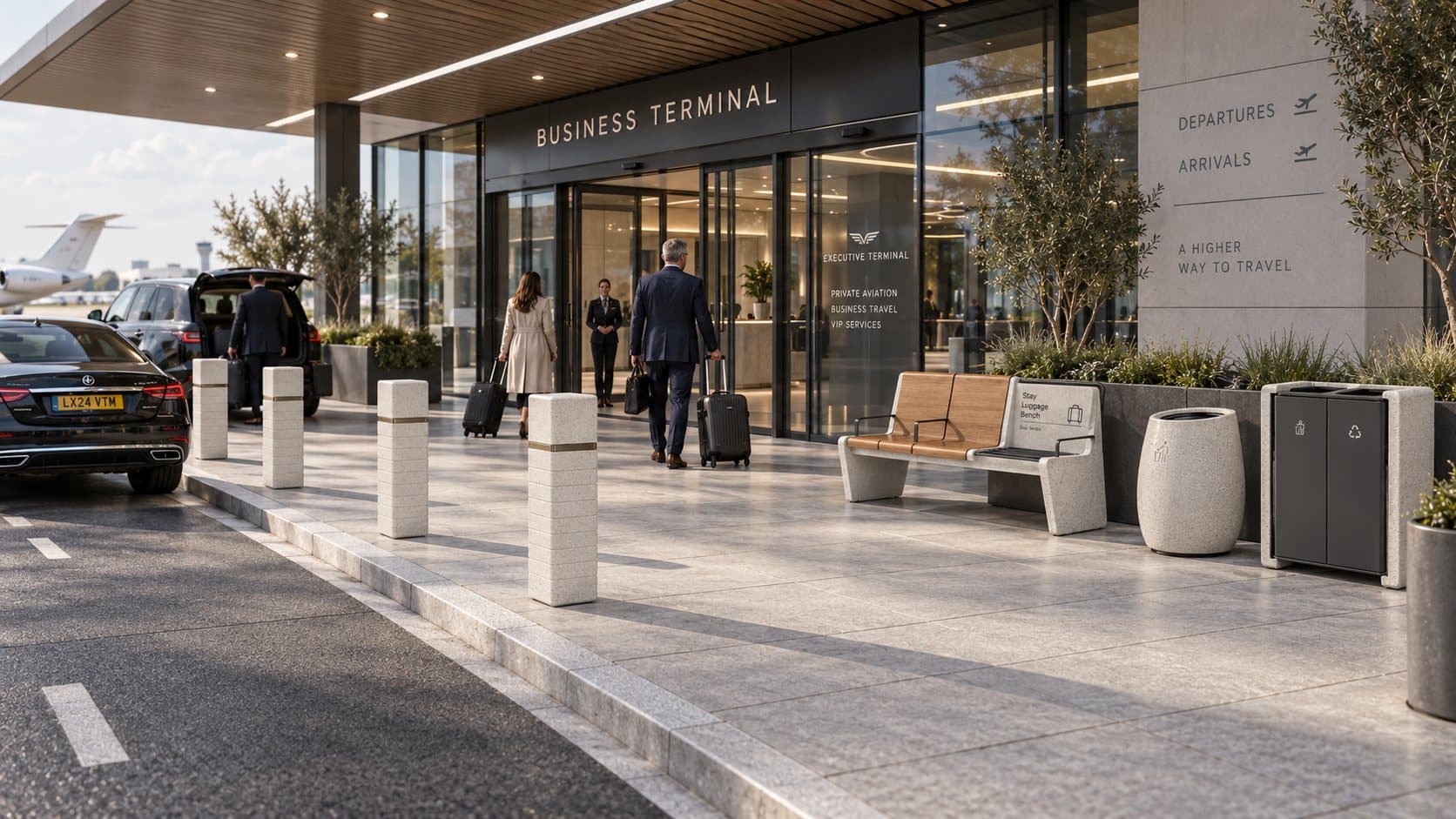Beaton urban furniture in airports & transport