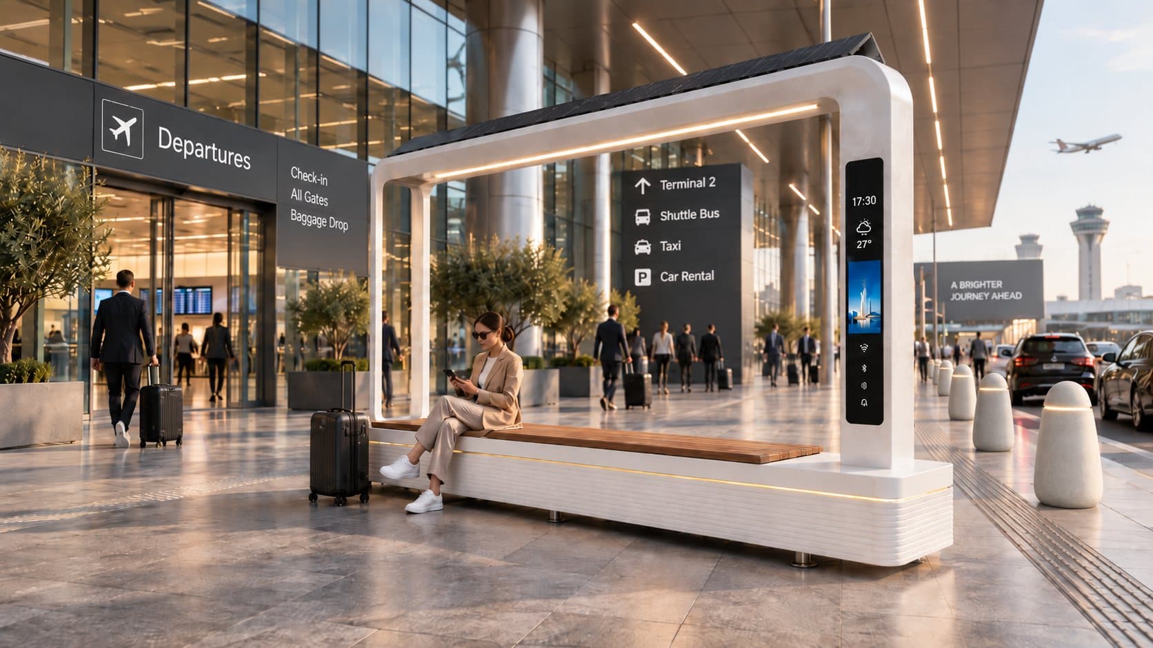 Beaton urban furniture in airports & transport