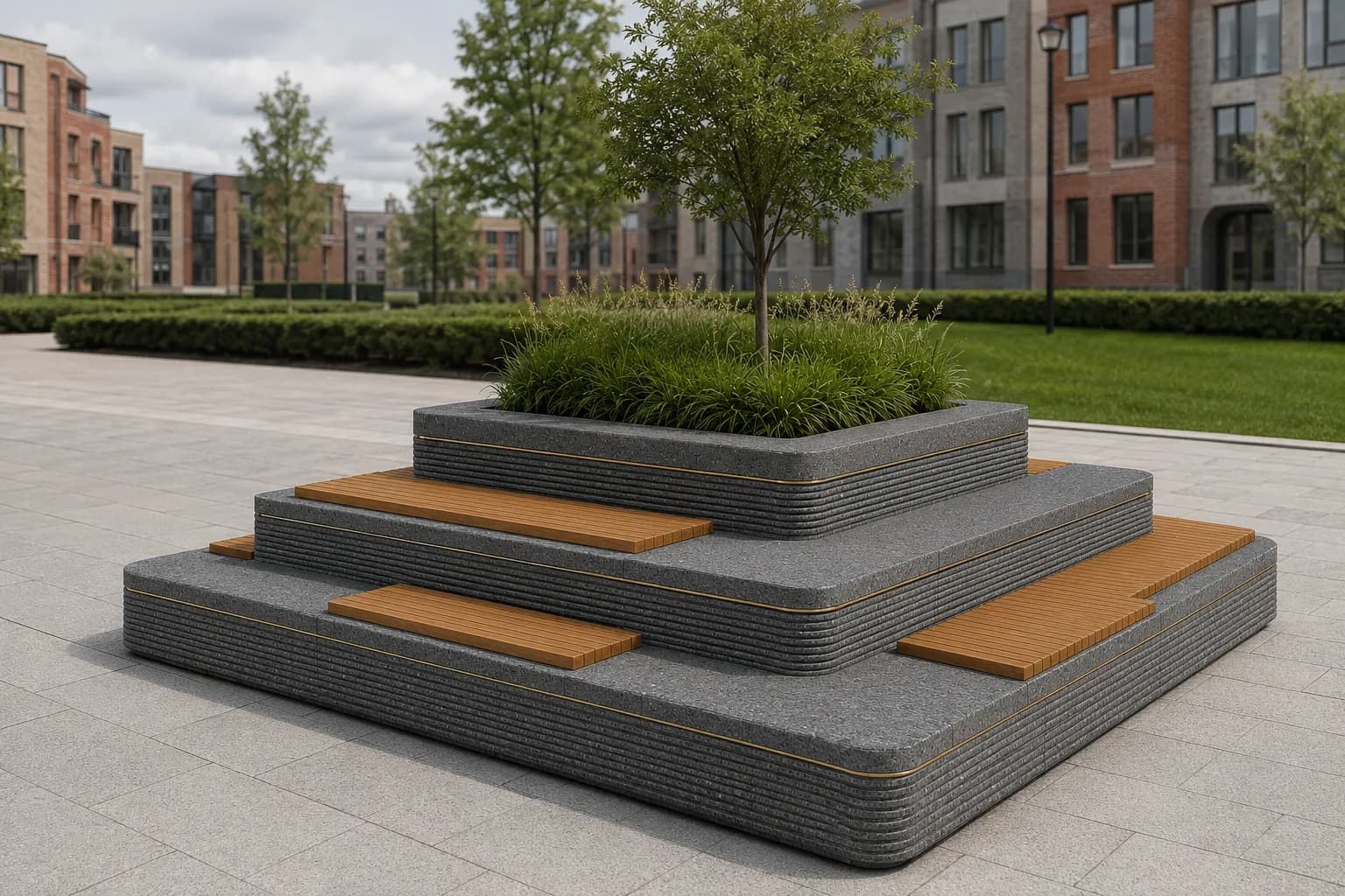 Liora Nexus Planter Seating Unit — 2