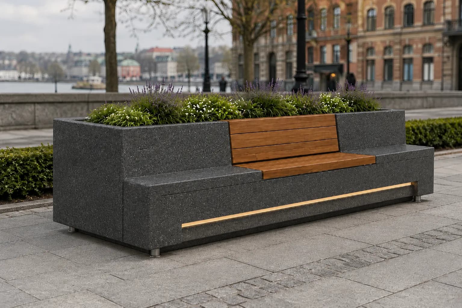 Caven Rest Planter Seating Unit — 2